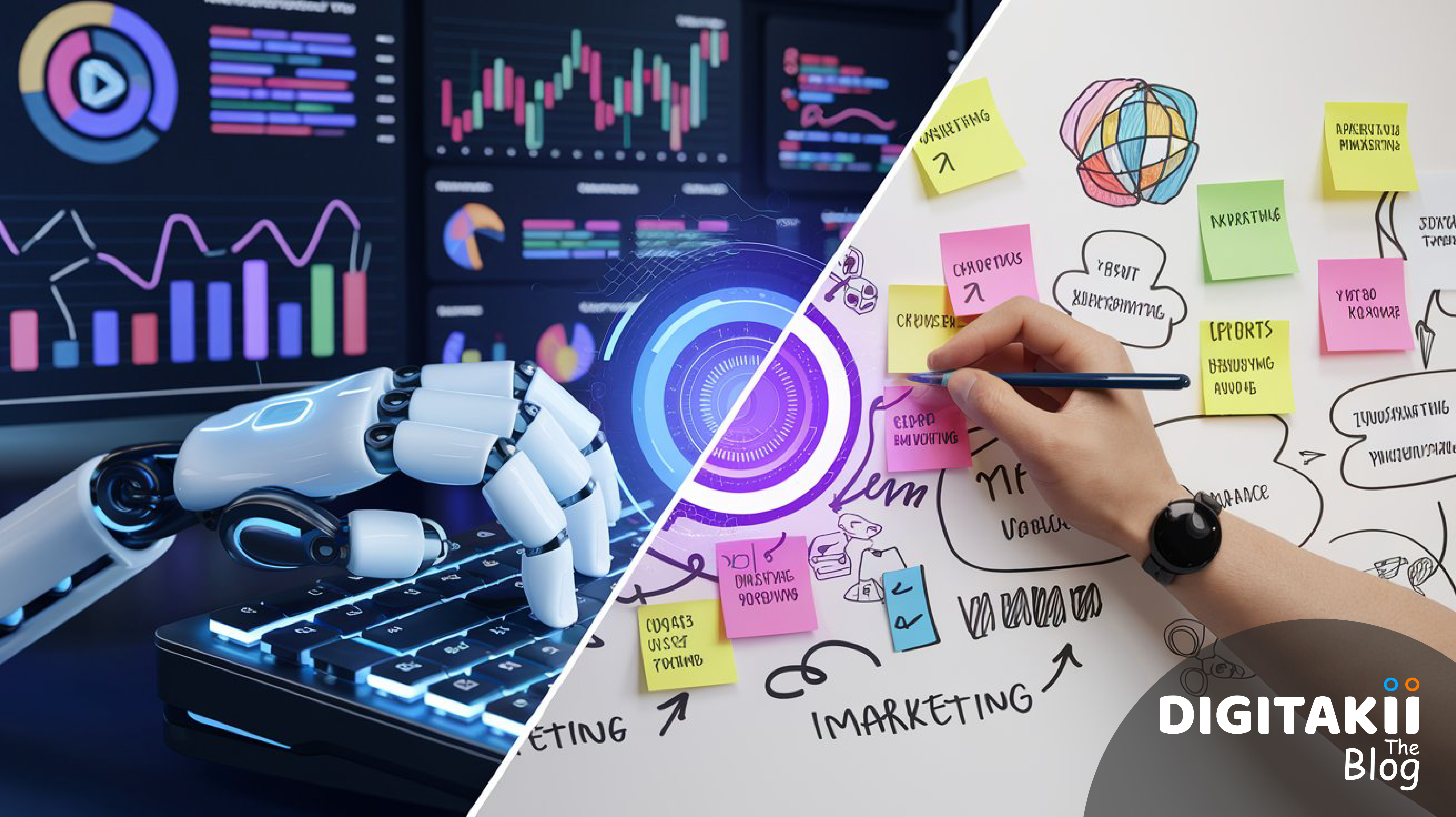 Digitakii The Blog - AI vs. Human Creativity Balancing Marketing for Better Results